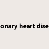 coronary heart disease是什么意思
