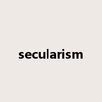 secularism是什么意思