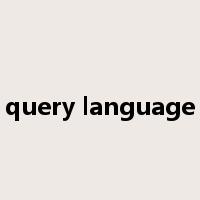 query language是什么意思