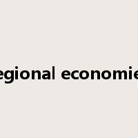 regional economies是什么意思