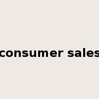 consumer sales是什么意思