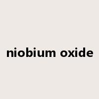 niobium oxide是什么意思