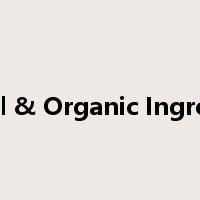 Natural & Organic Ingredients是什么意思