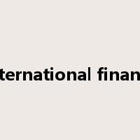 international finance是什么意思