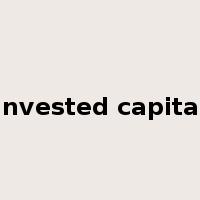 invested capital是什么意思