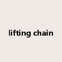 lifting chain是什么意思