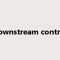 downstream control是什么意思