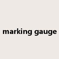 marking gauge是什么意思