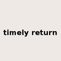 timely return是什么意思