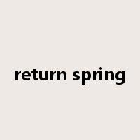 return spring是什么意思