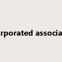 incorporated association是什么意思