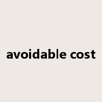 avoidable cost是什么意思