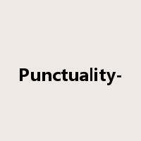 Punctuality-是什么意思