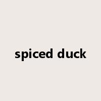 spiced duck是什么意思