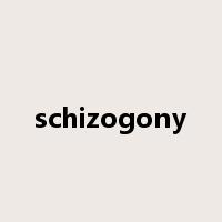 schizogony是什么意思