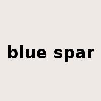 blue spar是什么意思