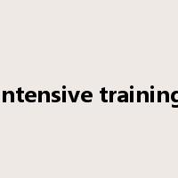 intensive training是什么意思