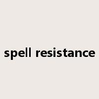 spell resistance是什么意思