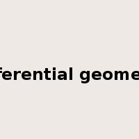 differential geometry是什么意思