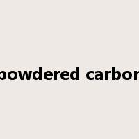 powdered carbon是什么意思
