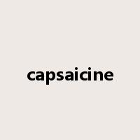 capsaicine是什么意思