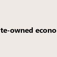 state-owned economy是什么意思