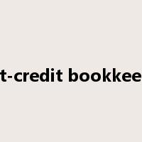 debit-credit bookkeeping是什么意思