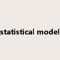 statistical model是什么意思