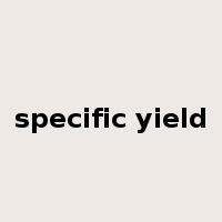 specific yield是什么意思