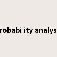 probability analysis是什么意思