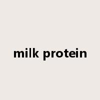 milk protein是什么意思