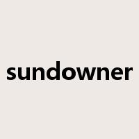 sundowner是什么意思