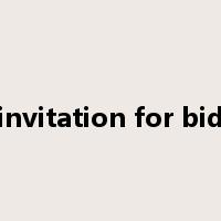 invitation for bid是什么意思