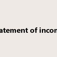 statement of income是什么意思