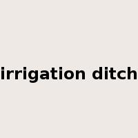 irrigation ditch是什么意思