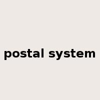 postal system是什么意思