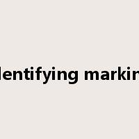 identifying marking是什么意思