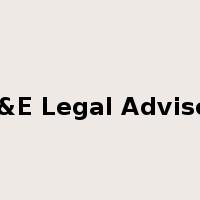C&E Legal Adviser是什么意思