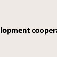development cooperation是什么意思