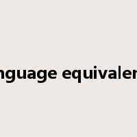 language equivalents是什么意思