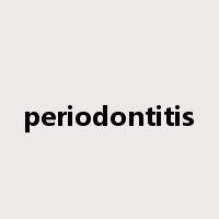 periodontitis是什么意思