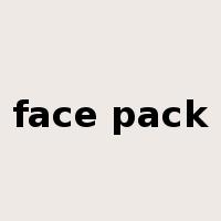 face pack是什么意思