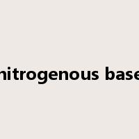 nitrogenous base是什么意思