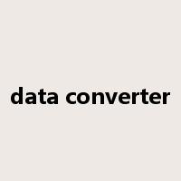 data converter是什么意思