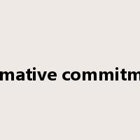 normative commitment是什么意思