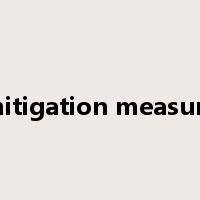 mitigation measure是什么意思