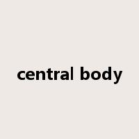 central body是什么意思