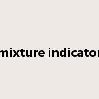 mixture indicator是什么意思