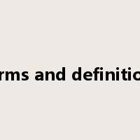 Terms and definitions是什么意思