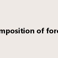 composition of forces是什么意思